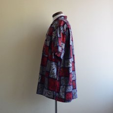 画像4: 1960s La Belle Creole コットンアロハシャツ　 "ビフタネン配色"　 表記L  (4)