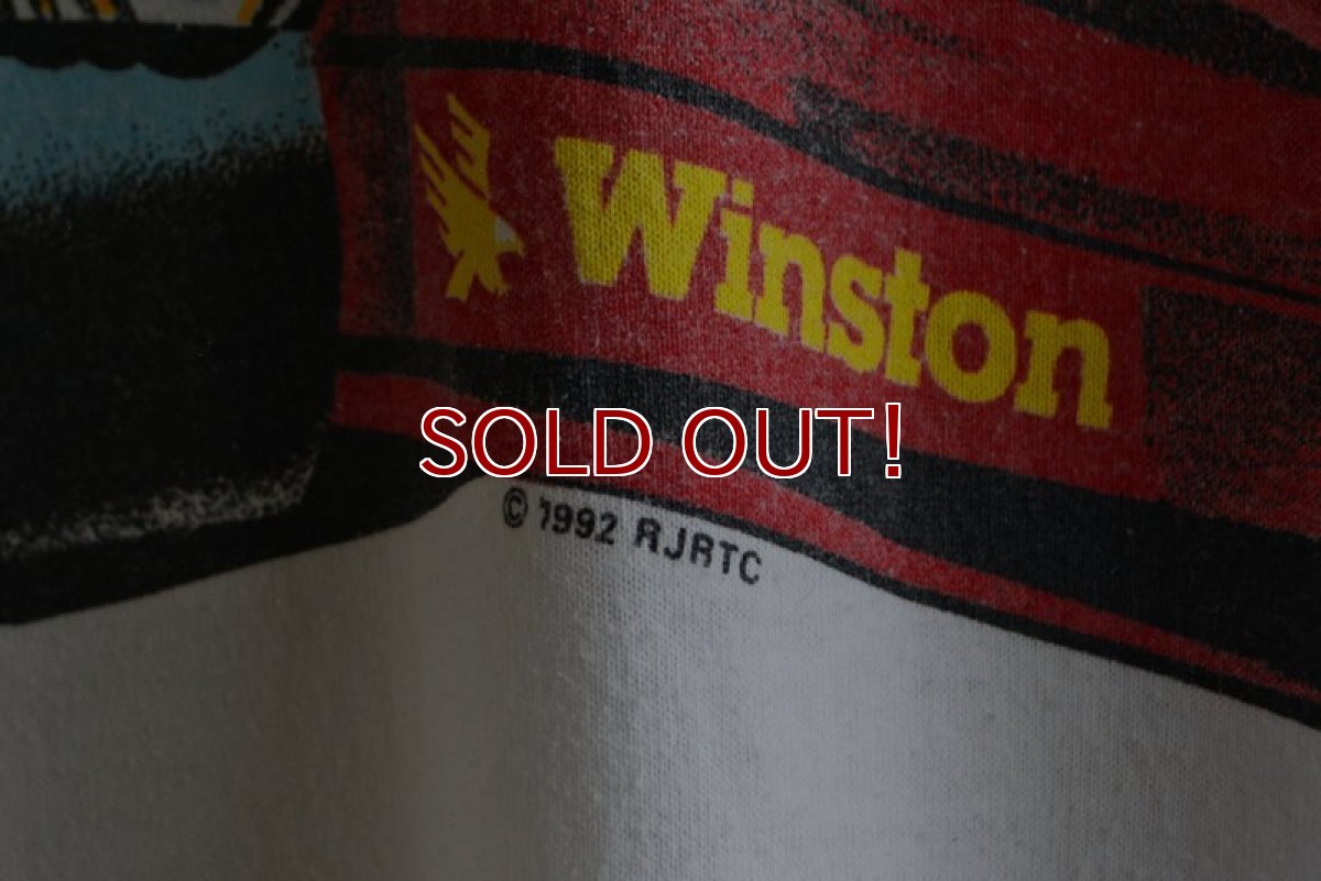 画像10: 1990s Winston Drag Racing ポケットTシャツ　 "両面プリント"　 実寸XL  (10)
