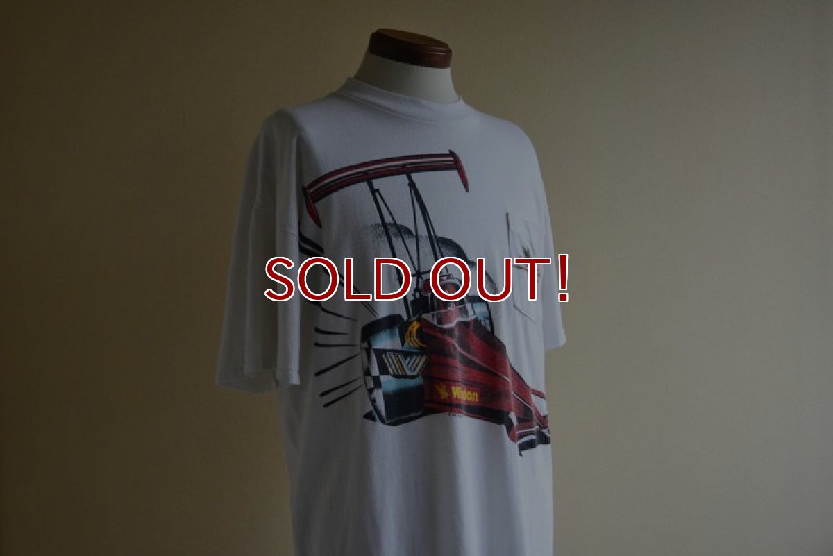 画像7: 1990s Winston Drag Racing ポケットTシャツ　 "両面プリント"　 実寸XL  (7)