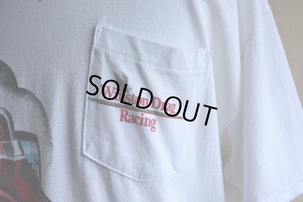 画像9: 1990s Winston Drag Racing ポケットTシャツ  "両面プリント"  実寸XL