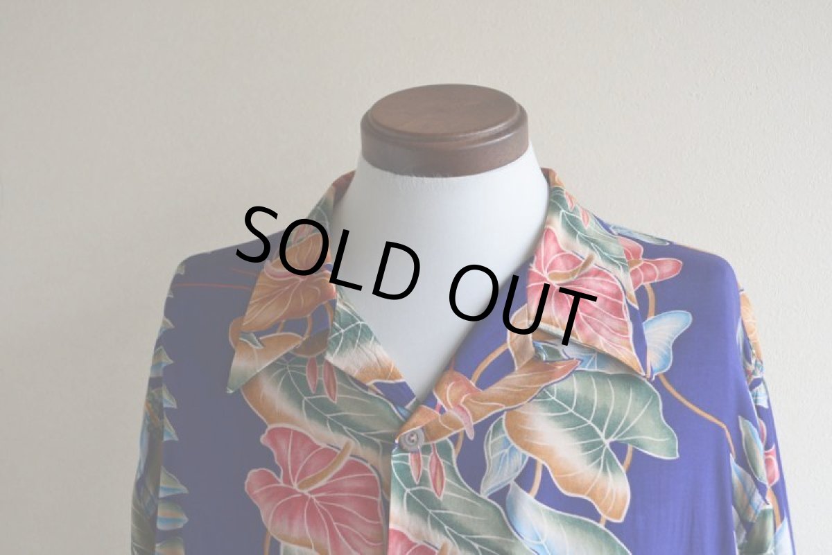 画像6: KAMEHAMEHA レーヨンアロハシャツ　 "MADE IN HAWAII"　 表記XL  (6)