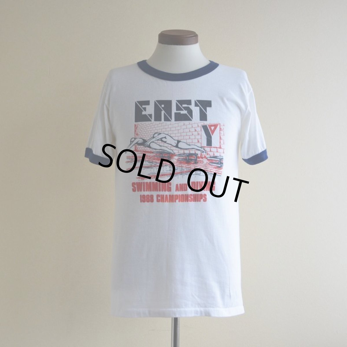 画像1: 1980s EAST リンガーTシャツ　 "MADE IN USA"　 表記L  (1)