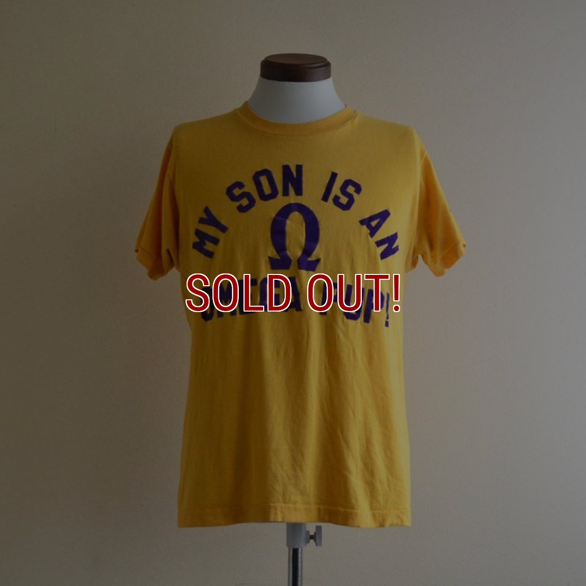 画像1: 1980s フロッキープリントTシャツ　 "MADE IN USA"　 表記L  (1)