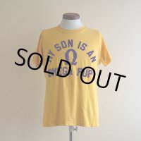 1980s フロッキープリントTシャツ　 "MADE IN USA"　 表記L 