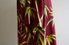 画像12: Bishop St.  バンブー柄レーヨンアロハシャツ　 "MADE IN HAWAII"　 表記M  (12)