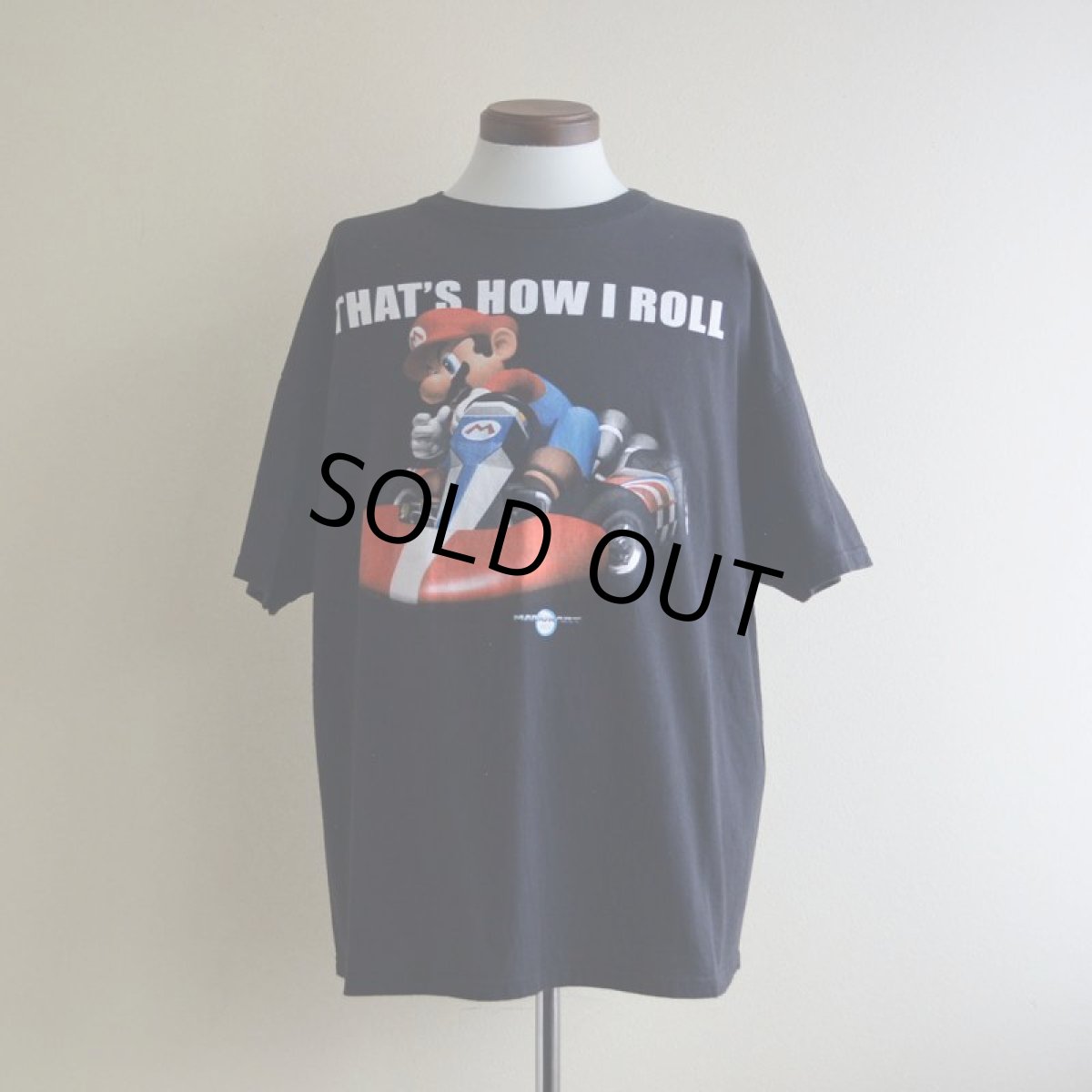 画像1: Wii マリオカートTシャツ　 実寸L  (1)