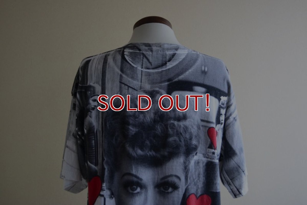 画像10: 1990s I LOVE LUCY 総柄プリントTシャツ　 表記L  (10)