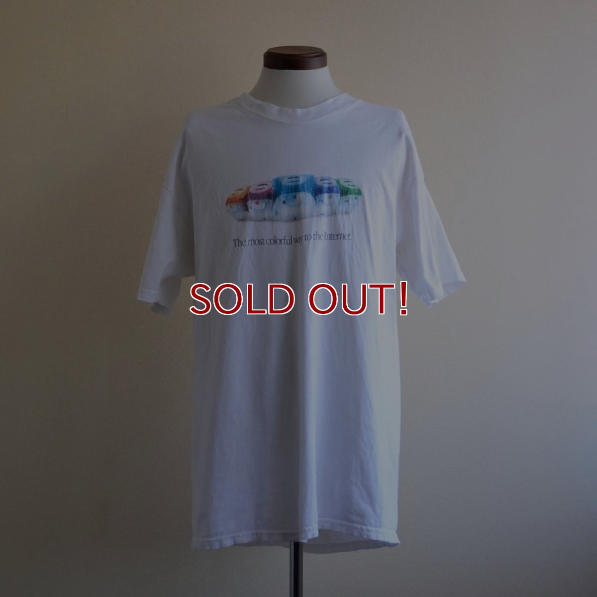 画像1: 1990s〜 Apple Tシャツ　 表記L  (1)