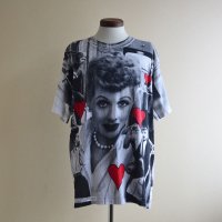 1990s I LOVE LUCY 総柄プリントTシャツ　 表記L 