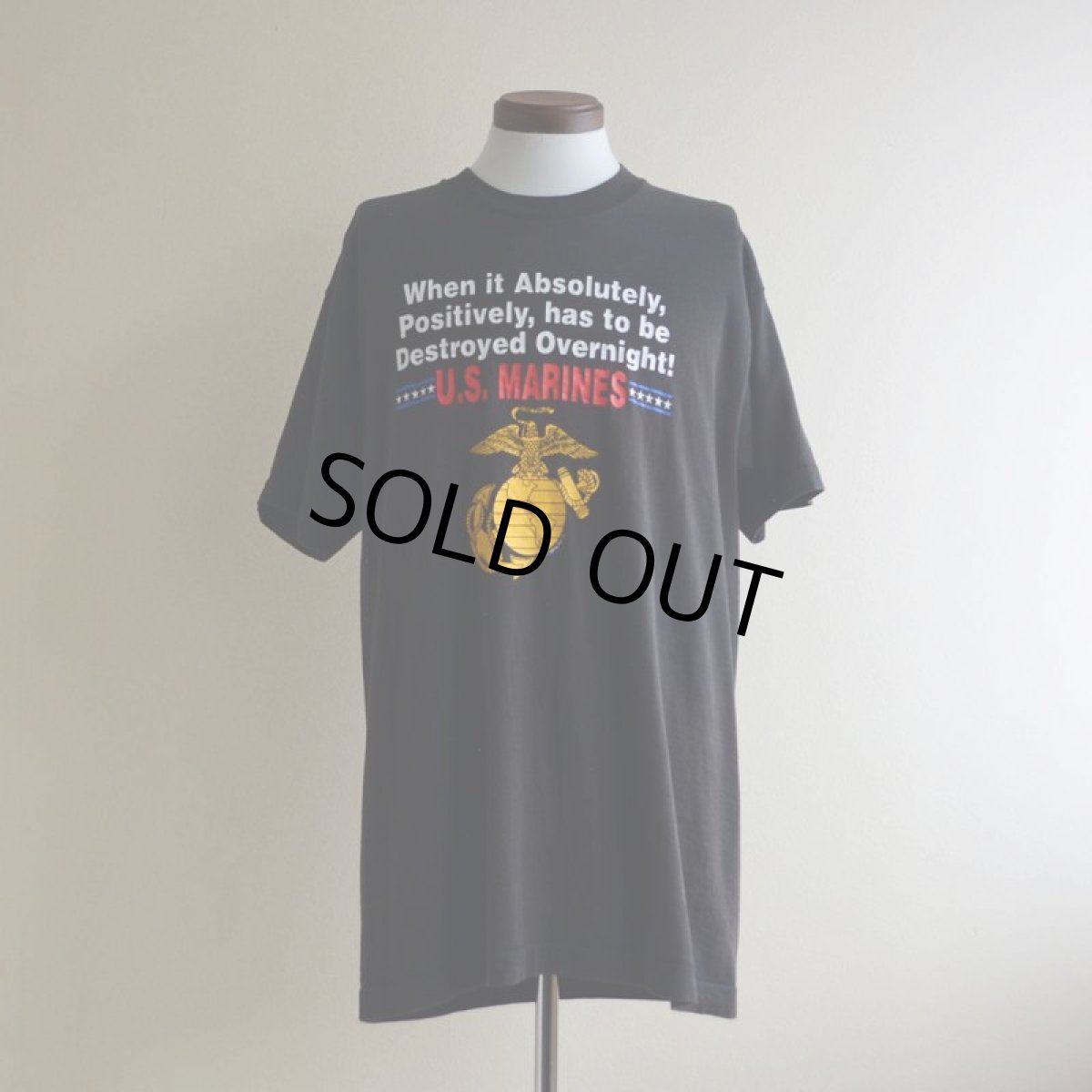 画像1: 1990s US.MARINES プリントTシャツ　 "MADE IN USA"　 表記L  (1)