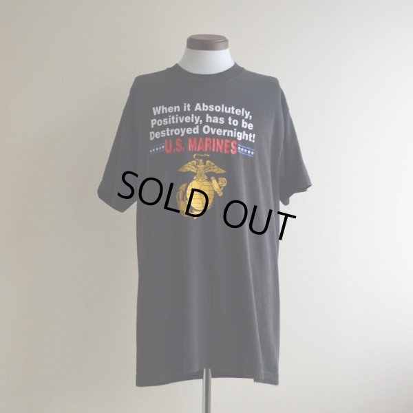 画像1: 1990s US.MARINES プリントTシャツ　 "MADE IN USA"　 表記L 