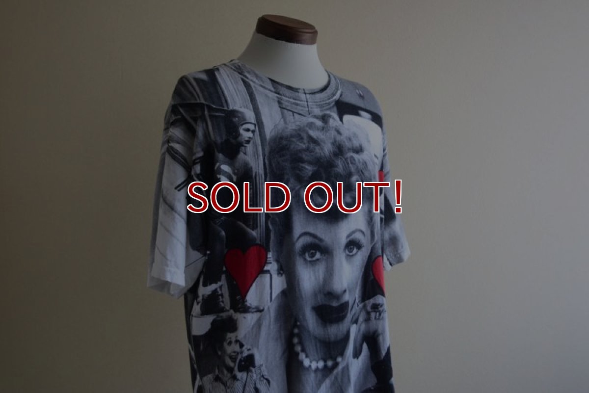 画像7: 1990s I LOVE LUCY 総柄プリントTシャツ　 表記L  (7)