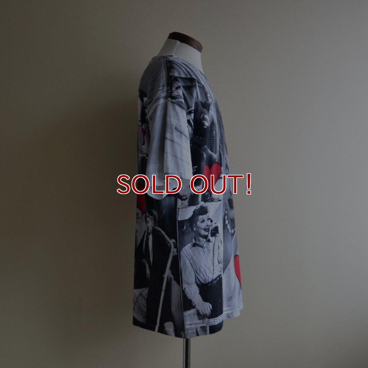画像2: 1990s I LOVE LUCY 総柄プリントTシャツ　 表記L  (2)