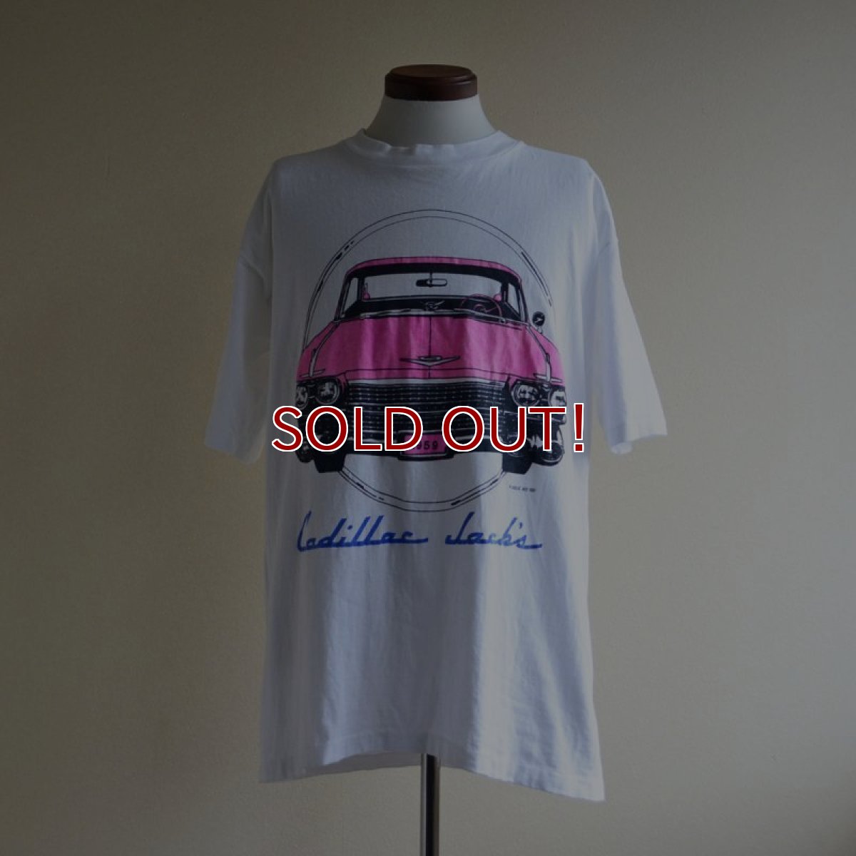 画像1: 1980s CADILLAC JACK'S プリントTシャツ　 "MADE IN USA"　 表記L  (1)