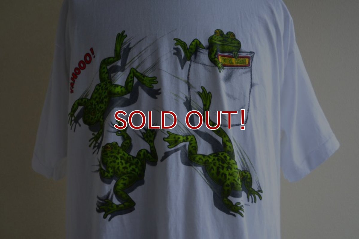 画像8: 1990s YAHOOO！カエルだまし絵 Tシャツ　 MADE IN USA　 表記XL  (8)