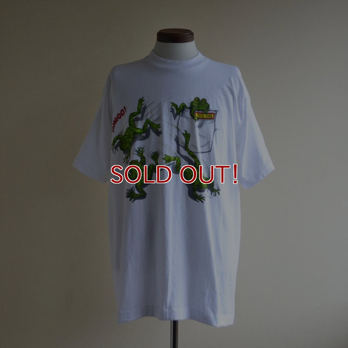 画像1: 1990s YAHOOO！カエルだまし絵 Tシャツ　 MADE IN USA　 表記XL  (1)
