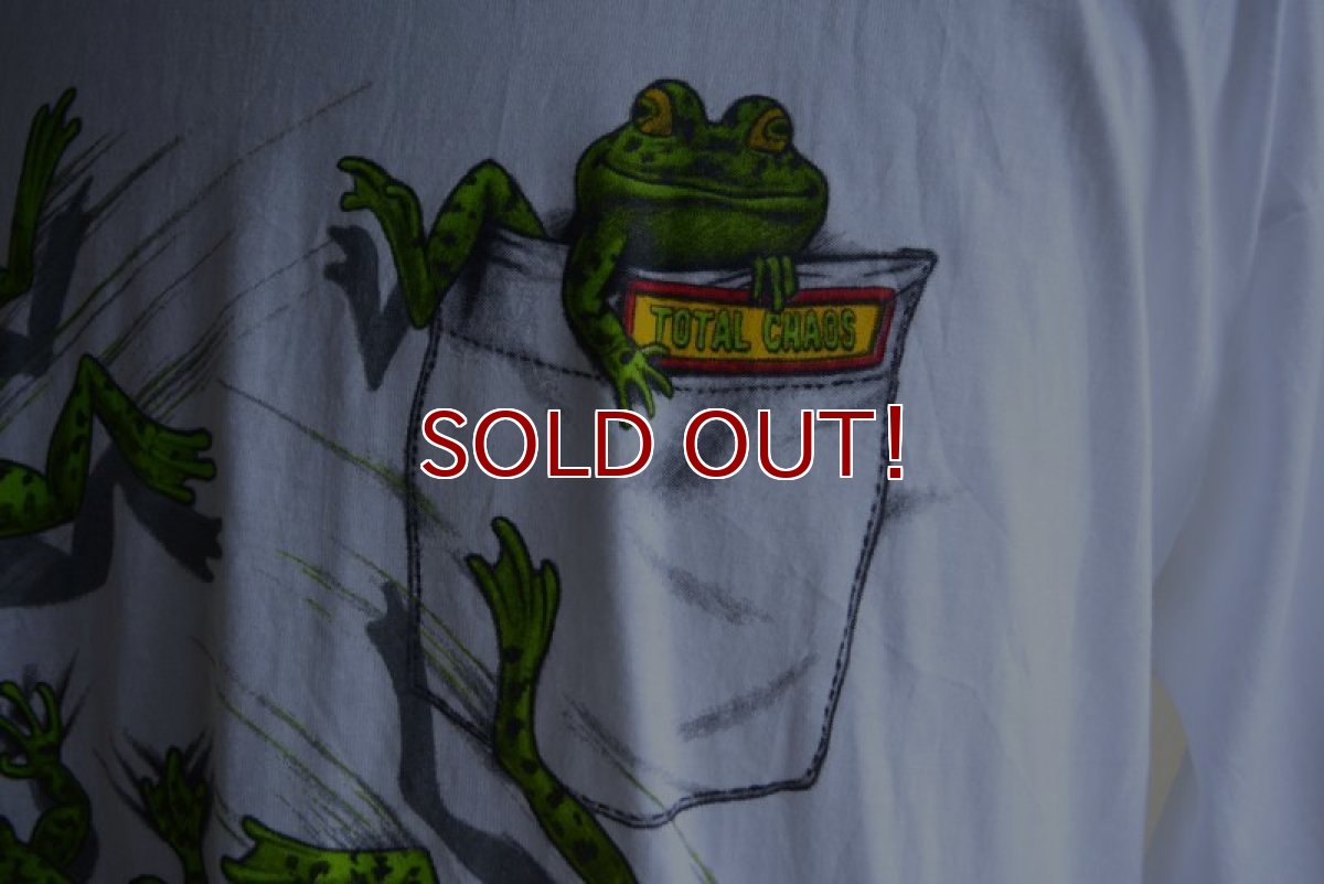 画像9: 1990s YAHOOO！カエルだまし絵 Tシャツ　 MADE IN USA　 表記XL  (9)