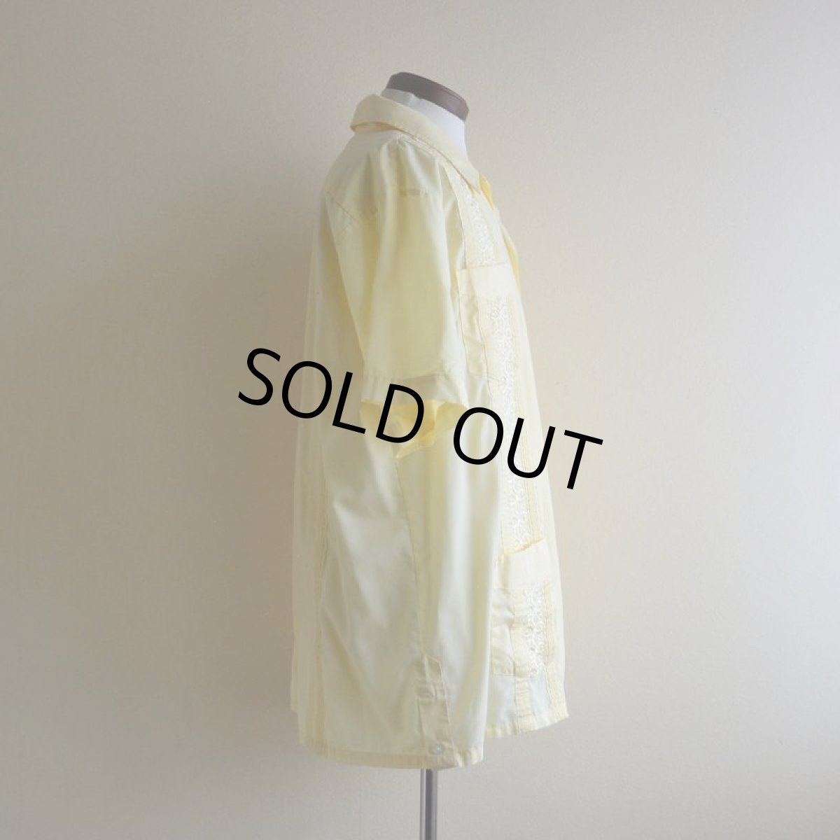 画像2: THE GENUINE HABAND GUAYABERA キューバシャツ　 表記L  (2)