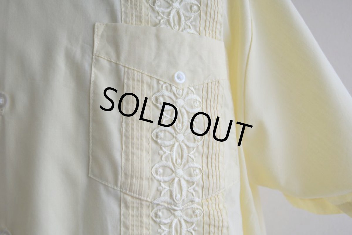 画像9: THE GENUINE HABAND GUAYABERA キューバシャツ　 表記L  (9)