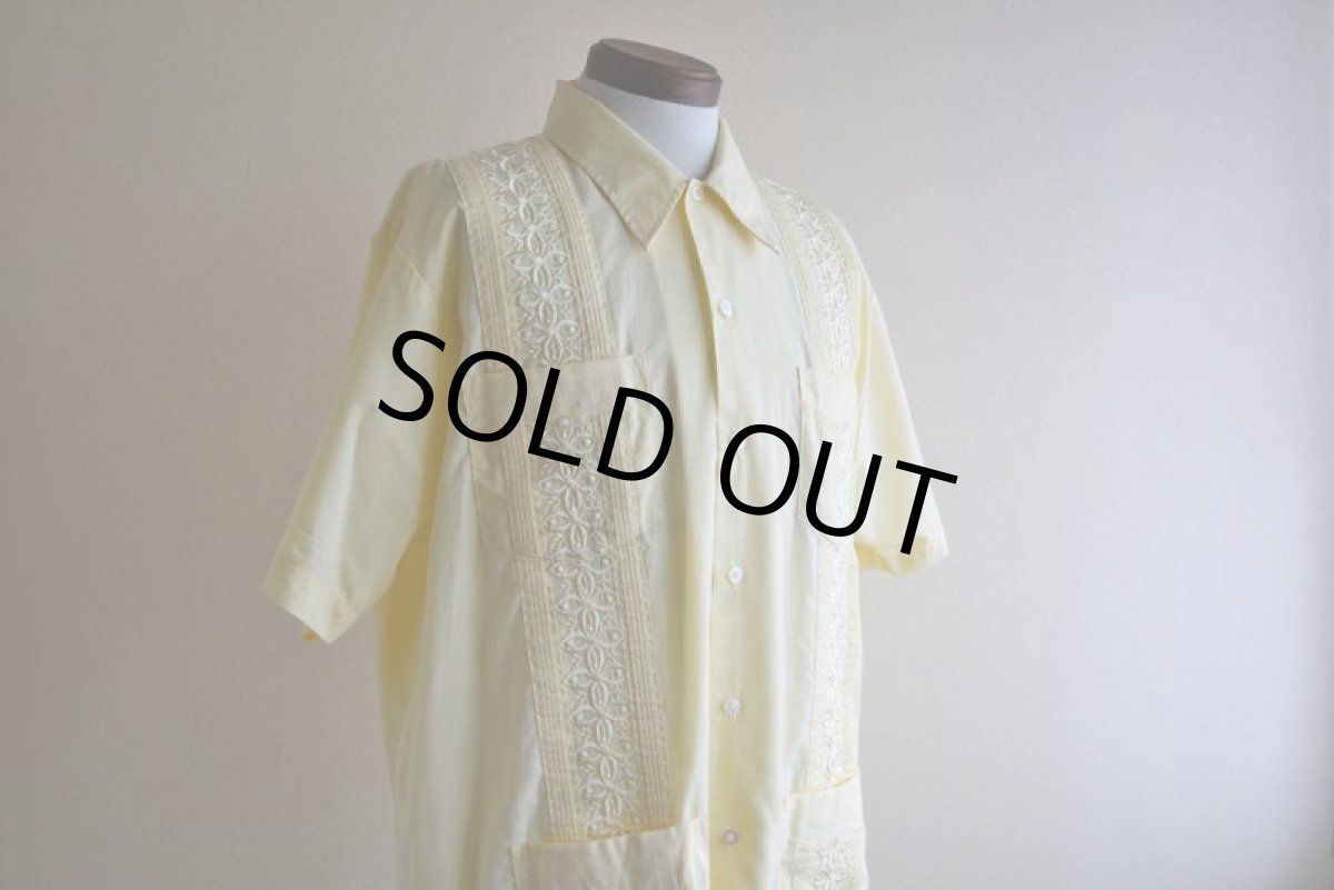 画像7: THE GENUINE HABAND GUAYABERA キューバシャツ　 表記L  (7)