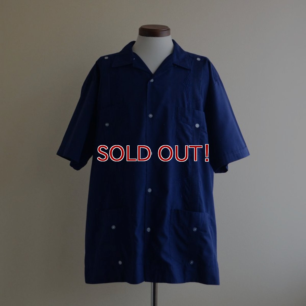 画像1: GUAYABERA YUCA キューバシャツ　 実寸XL  (1)