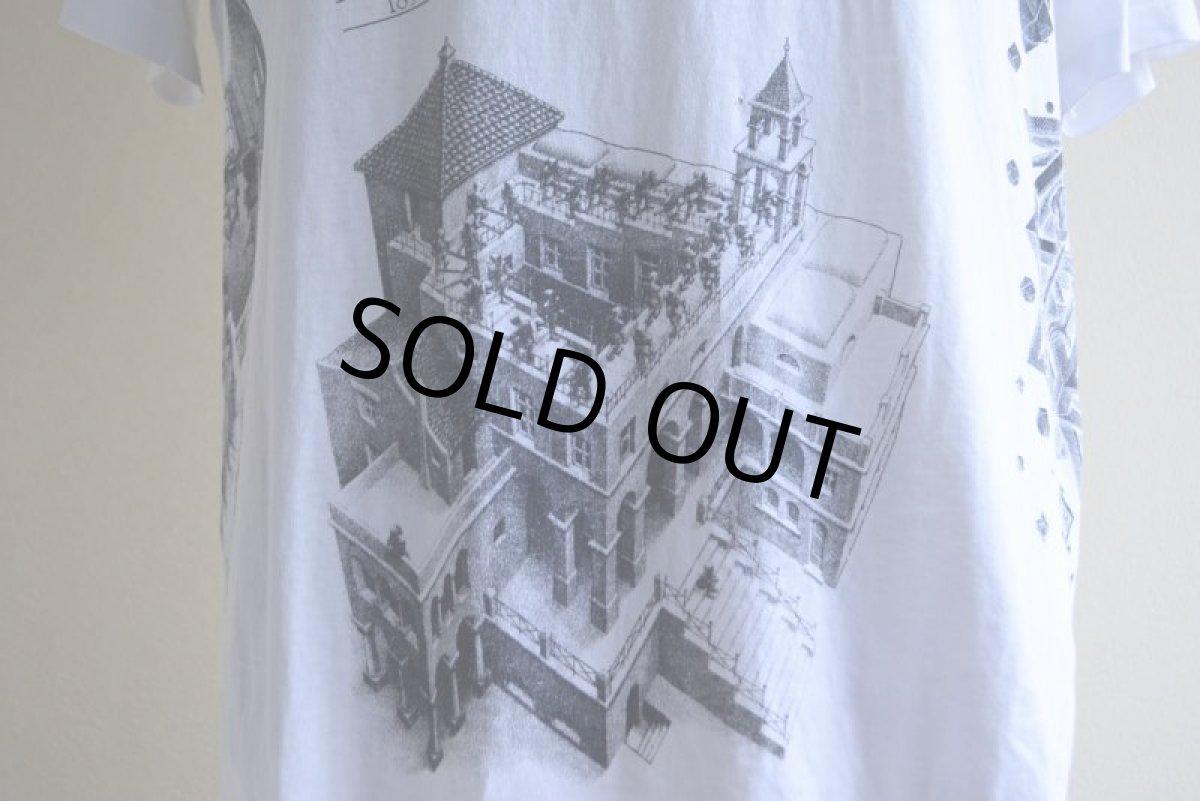 画像10: 1990s M.C. ESCHER マルチプリントTシャツ　 "MADE IN USA"　 表記M  (10)
