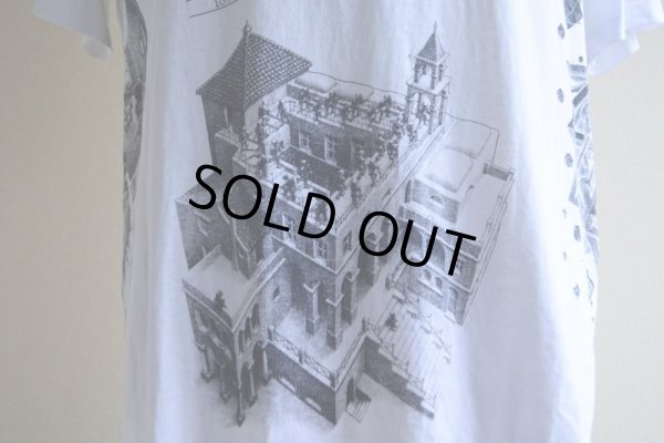 画像10: 1990s M.C. ESCHER マルチプリントTシャツ  "MADE IN USA"  表記M
