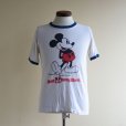 画像1: 1980s MICKEY MOUSE リンガーTシャツ　<br>"MADE IN USA"　<br>表記M<br> (1)