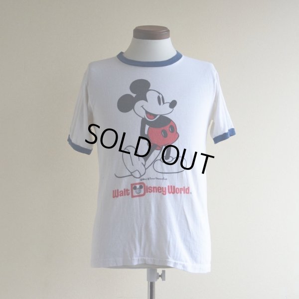 画像1: 1980s MICKEY MOUSE リンガーTシャツ　 "MADE IN USA"　 表記M 