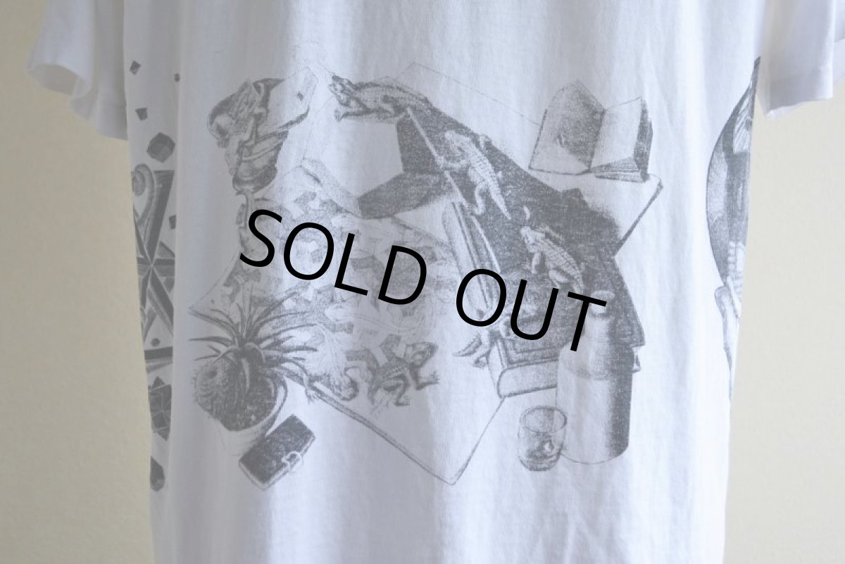 画像13: 1990s M.C. ESCHER マルチプリントTシャツ　 "MADE IN USA"　 表記M  (13)