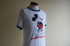 画像7: 1980s MICKEY MOUSE リンガーTシャツ　 "MADE IN USA"　 表記M  (7)