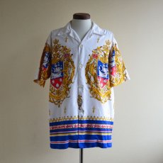 画像1: 1960s Larry's オープンカラーシャツ　 "NASSAU IN THE BAHAMAS"　 実寸L  (1)