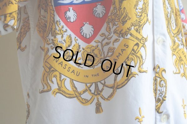 画像11: 1960s Larry's オープンカラーシャツ　 "NASSAU IN THE BAHAMAS"　 実寸L 