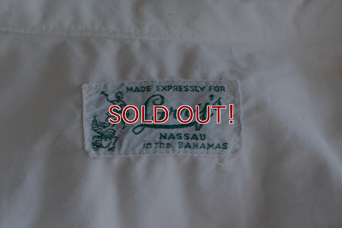 画像5: 1960s Larry's オープンカラーシャツ　 "NASSAU IN THE BAHAMAS"　 実寸L  (5)