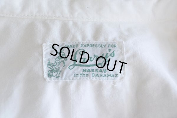画像5: 1960s Larry's オープンカラーシャツ　 "NASSAU IN THE BAHAMAS"　 実寸L 