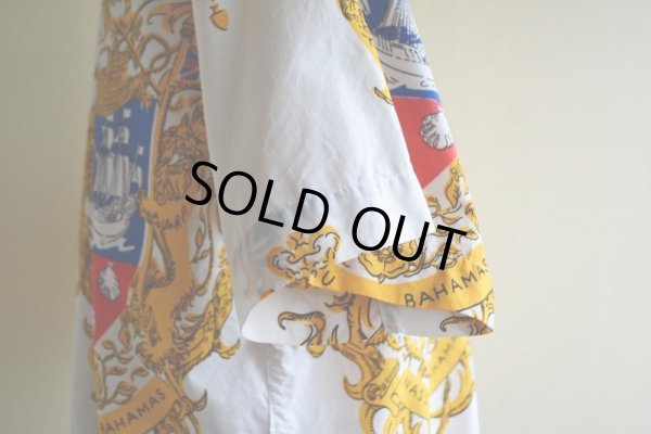 画像14: 1960s Larry's オープンカラーシャツ　 "NASSAU IN THE BAHAMAS"　 実寸L 