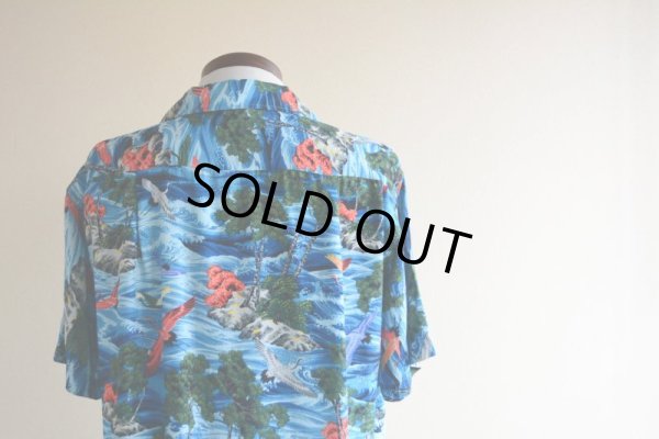 画像13: 1960s SPORTS WEAR レーヨンアロハシャツ　 "MADE IN JAPAN"/和柄(鶴)　 表記M 