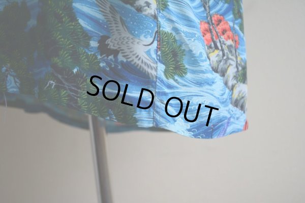 画像11: 1960s SPORTS WEAR レーヨンアロハシャツ　 "MADE IN JAPAN"/和柄(鶴)　 表記M 