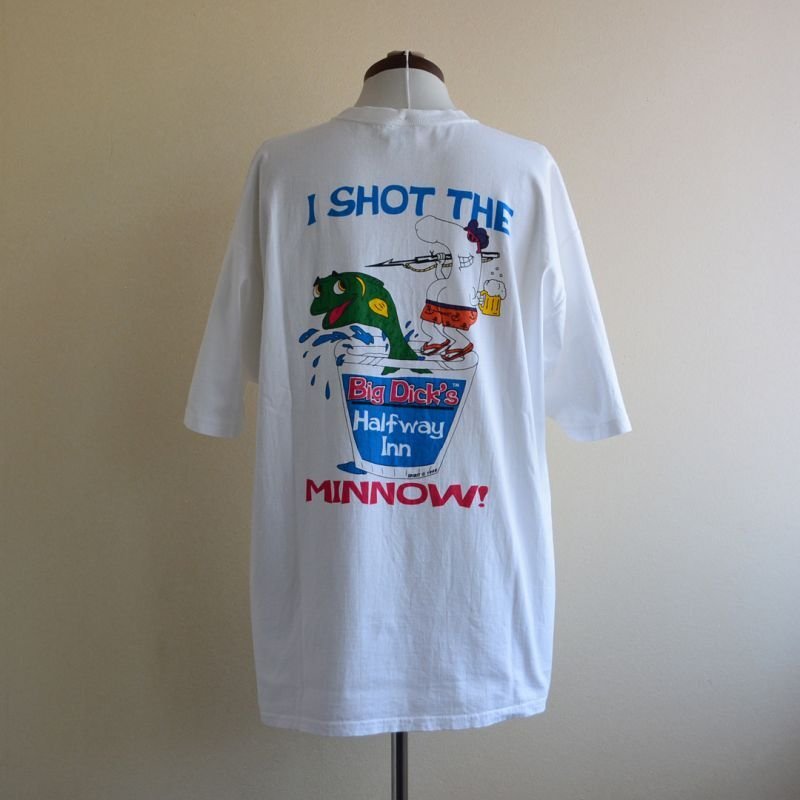 1990s BIG DICK'S HALFWAY INN ド下ネタTシャツ 表記XL - 古着屋