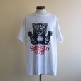 画像1: 1990-00s STRESSED OUT！ ネコTシャツ　<br>表記XL<br> (1)