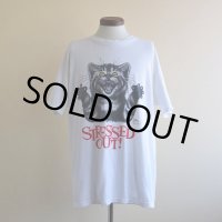 1990-00s STRESSED OUT！ ネコTシャツ　 表記XL 