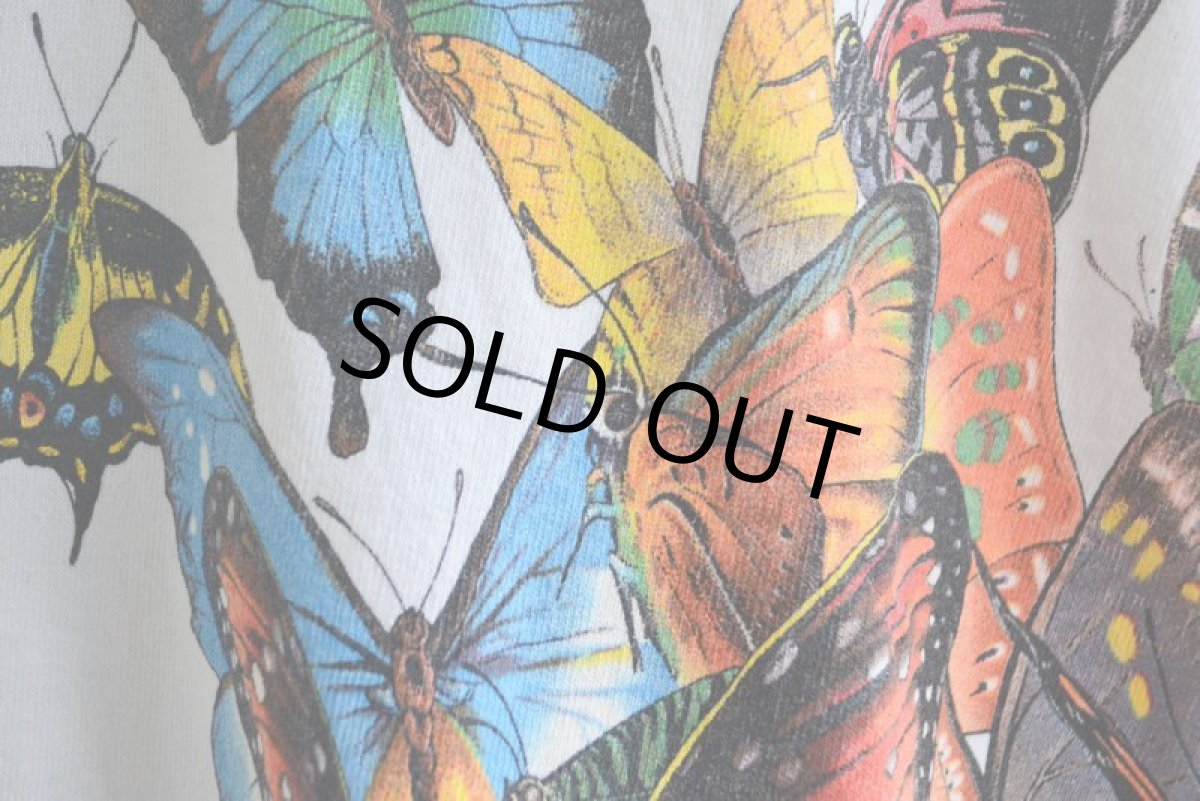 画像13: 1990s HABITAT 蝶アートTシャツ　 "MADE IN USA"　 表記L  (13)