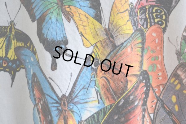画像13: 1990s HABITAT 蝶アートTシャツ  "MADE IN USA"  表記L