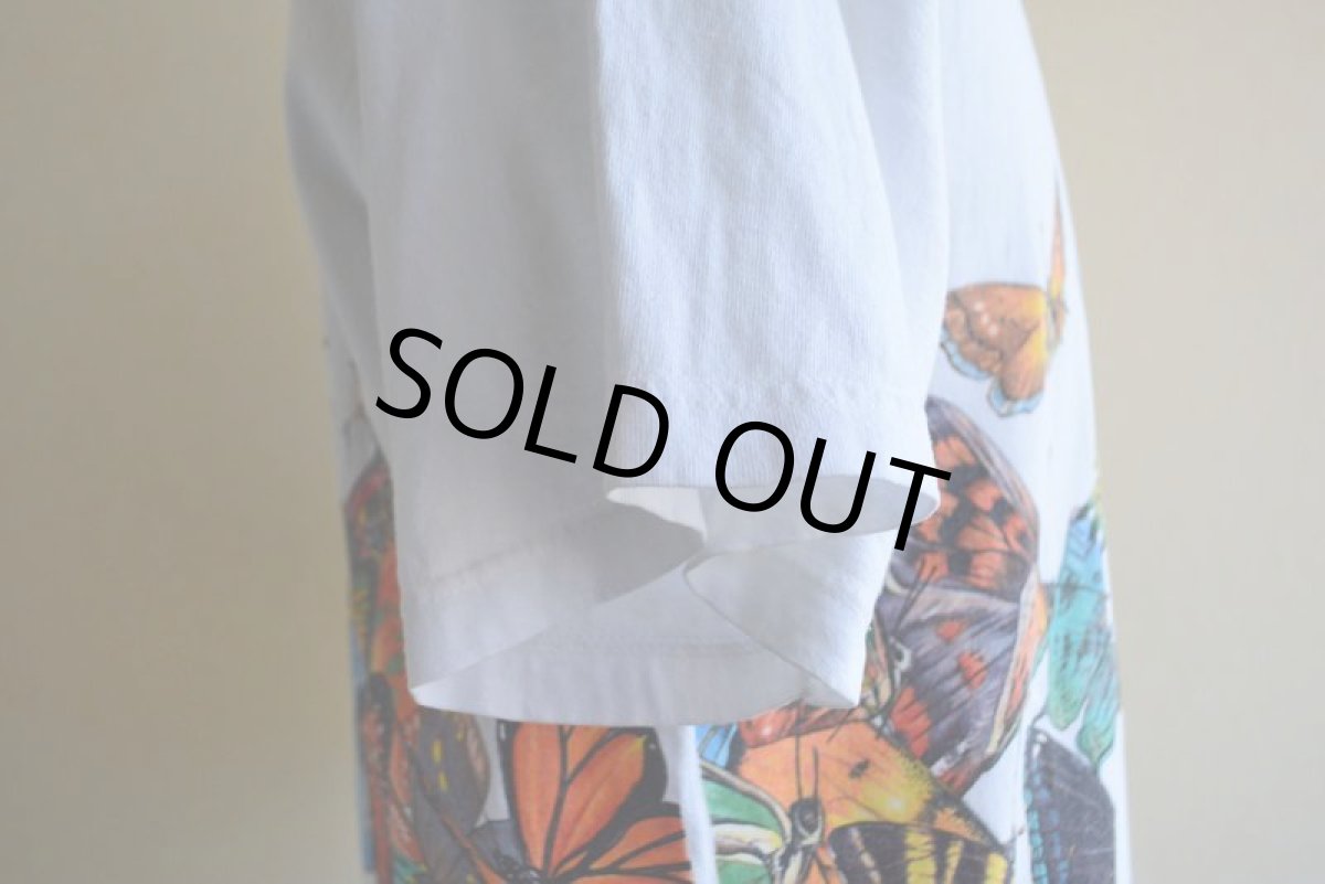 画像15: 1990s HABITAT 蝶アートTシャツ　 "MADE IN USA"　 表記L  (15)