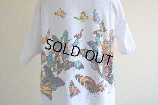画像11: 1990s HABITAT 蝶アートTシャツ  "MADE IN USA"  表記L