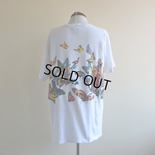 画像3: 1990s HABITAT 蝶アートTシャツ  "MADE IN USA"  表記L