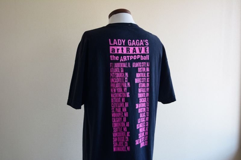 LADY GAGA artRAVE the ARTPOP ball 2014ツアーTシャツ 実寸L - 古着屋