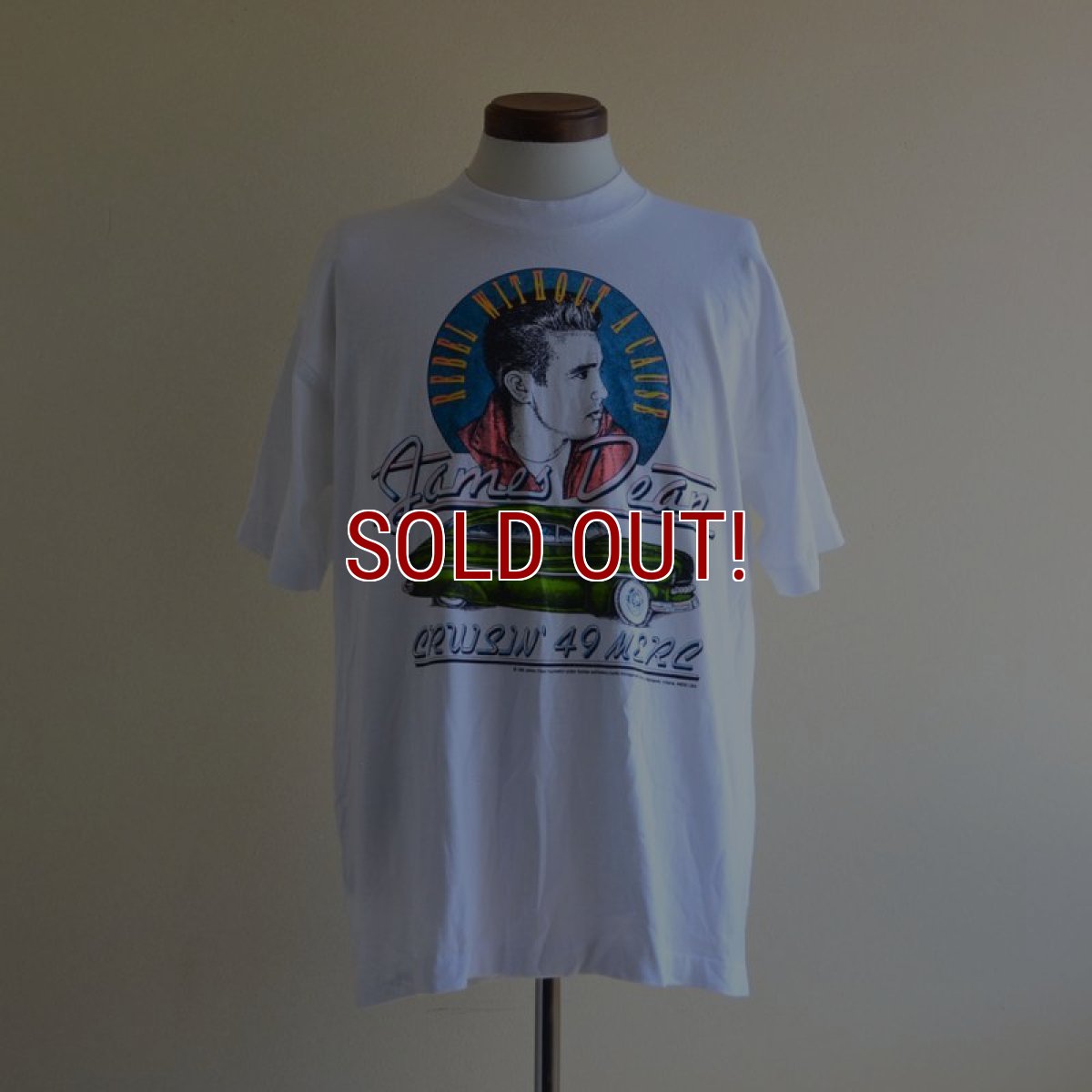 画像1: 1990s JAMES DEAN 理由なき反抗Tシャツ　 "MADE IN USA"　 表記L  (1)