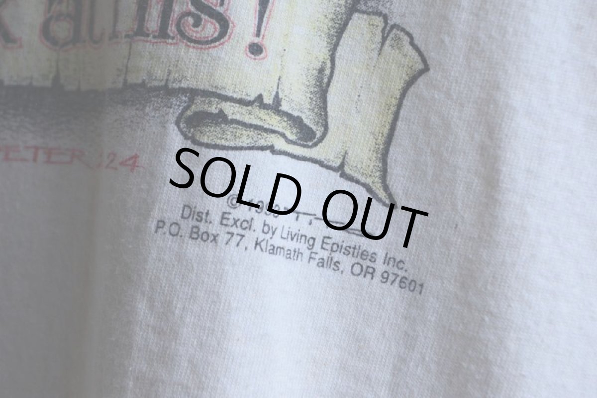 画像10: 1990s JESUS プリントTシャツ　 "MADE IN USA"　 表記XL  (10)