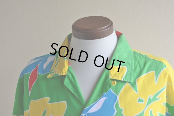 画像6: ORIGINAL JAMS コットンアロハシャツ　 "Surf Line HAWAII"　 表記XL 